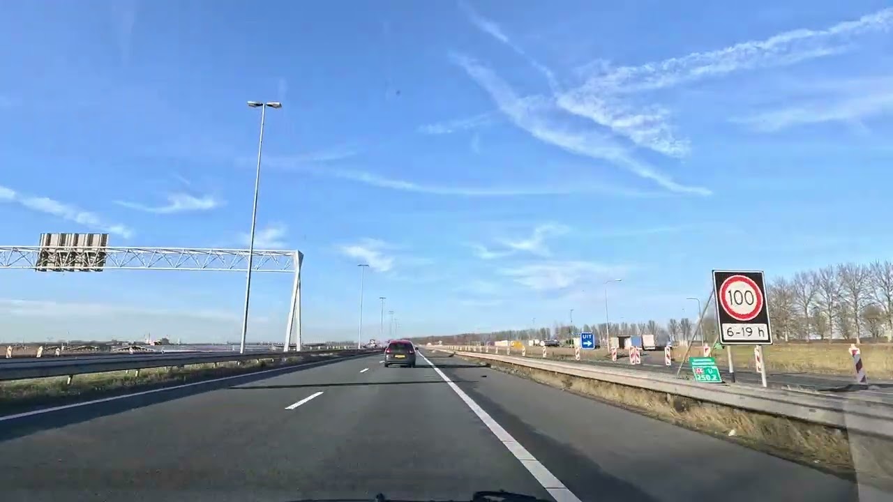 Relaxing Highway Drive | Belgium → Netherlands | Dashcam | 4K | Europe