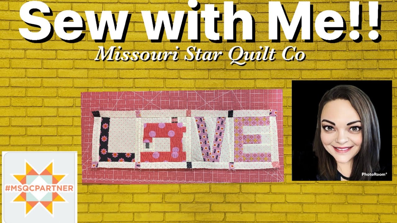 Sew with me! Love to Sew Mini Quilt Wall Hanging 