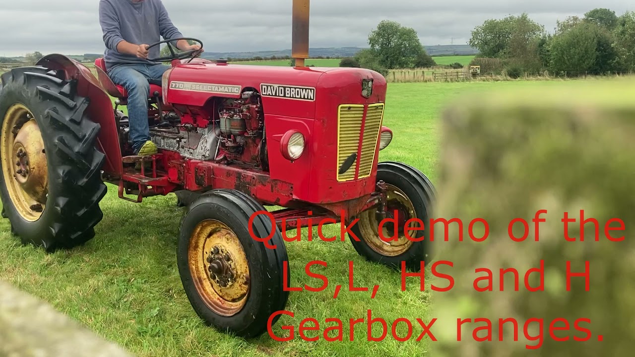 David Brown 770 Selectamatic tractor with log book for sale www.coatesclassicvehicles.co.uk