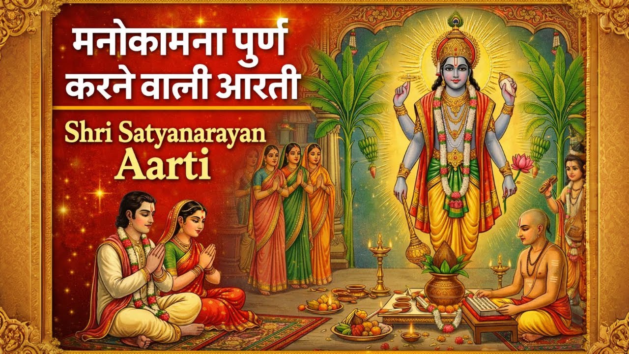 श्री सत्यनारायण आरती | Vishnu Bhagwan Aarti | मनोकामना पूर्ण करने वाली आरती | Hindu Healing Music