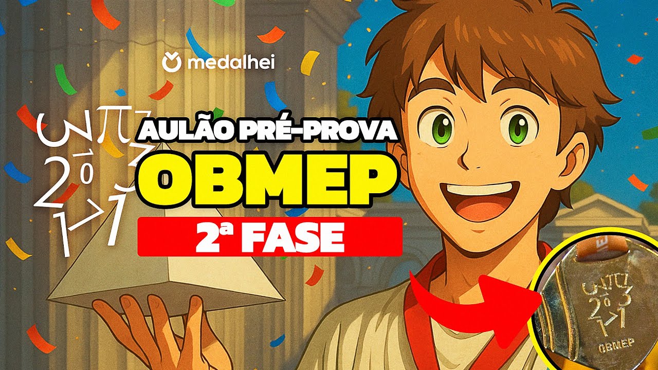 AULÃO PRÉ-PROVA OBMEP 2ª FASE 2025 | Revisão Níveis 1, 2 e 3 | Olimpíada de Matemática