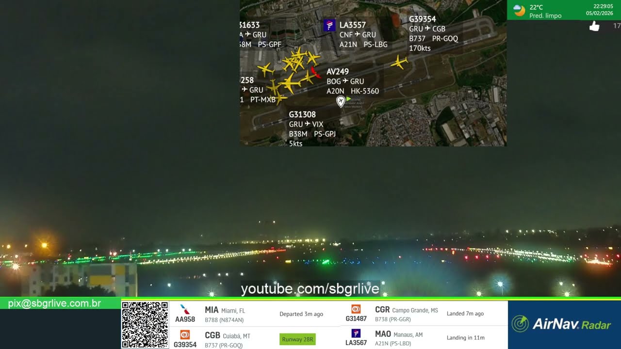 Live transmitida em 05/02/2026 noite