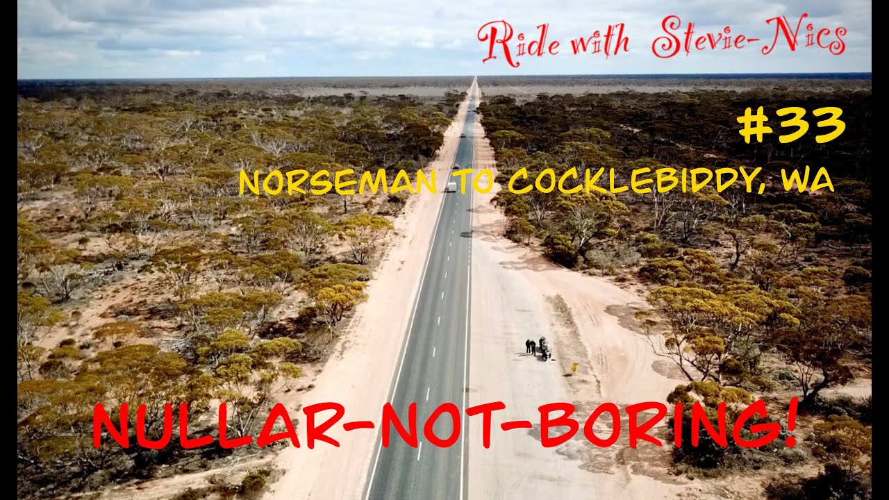 (S3: Eps 33) Motorcycle Travel Australia: Nullarbor Stage 1: Norseman Cocklebiddy, Western Australia