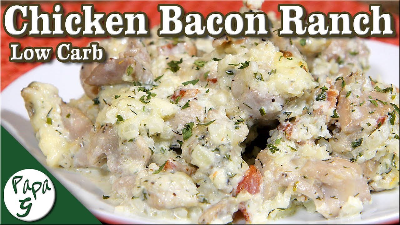 Chicken Bacon Ranch Casserole with Pepper Jack Cheese – Low Carb Keto Casserole Recipe