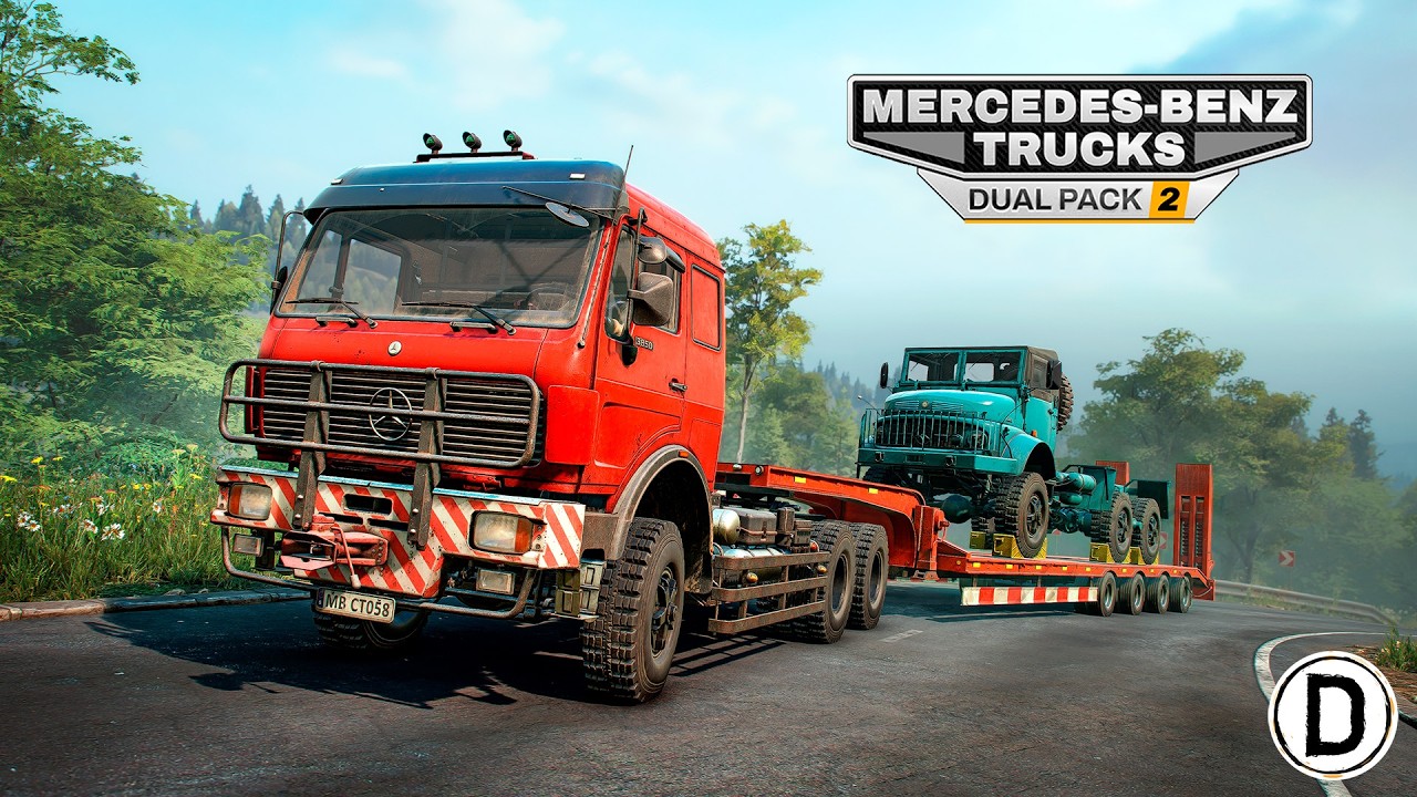DLC Mercedes Benz Trucks Dual Pack 2 для SnowRunner