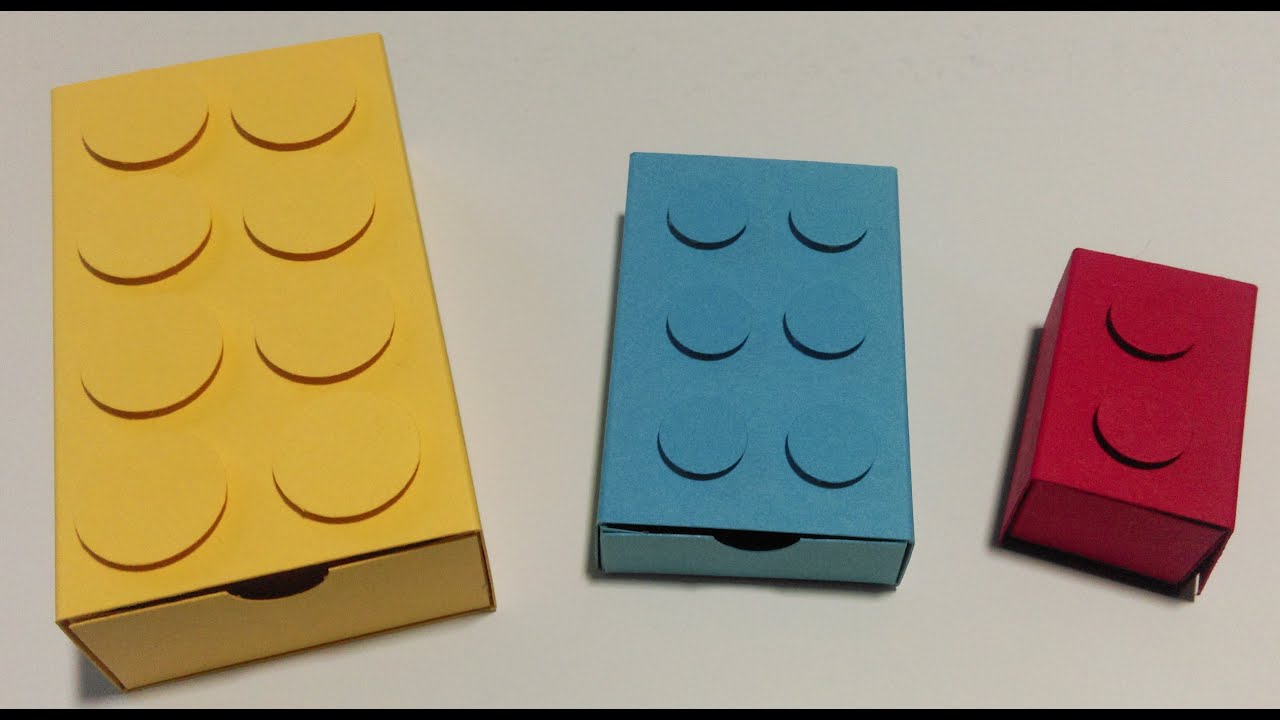Anleitung Projekt #86: Legosteine aus Papier / 3 versch. Gr&ouml;&szlig;en
