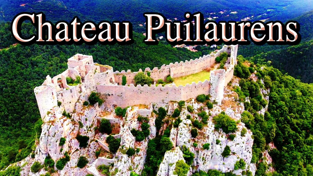 Chateau de Puilaurens  drone footage / UNESCO Castle in South of FRANCE