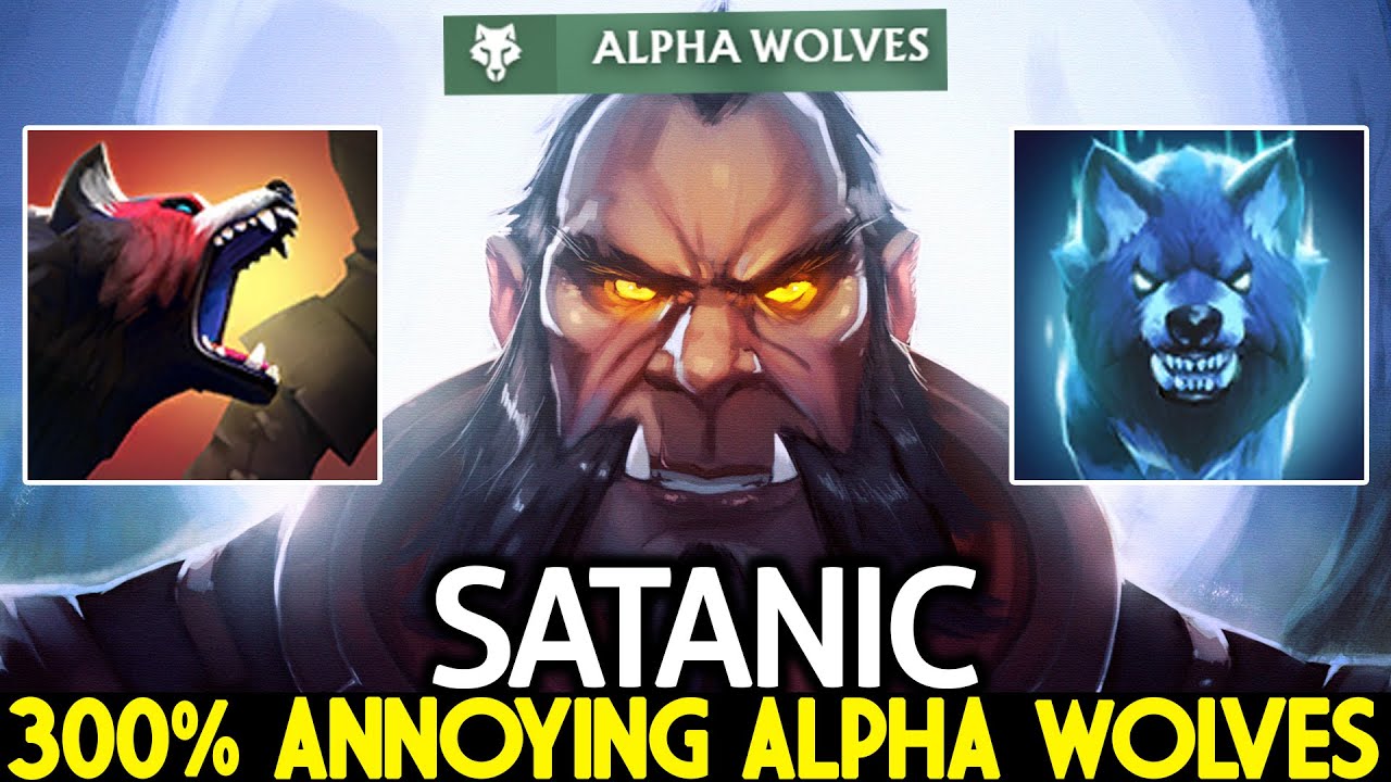 SATANIC [Lycan] 300% Annoying Alpha Wolves New Imba Carry Dota 2