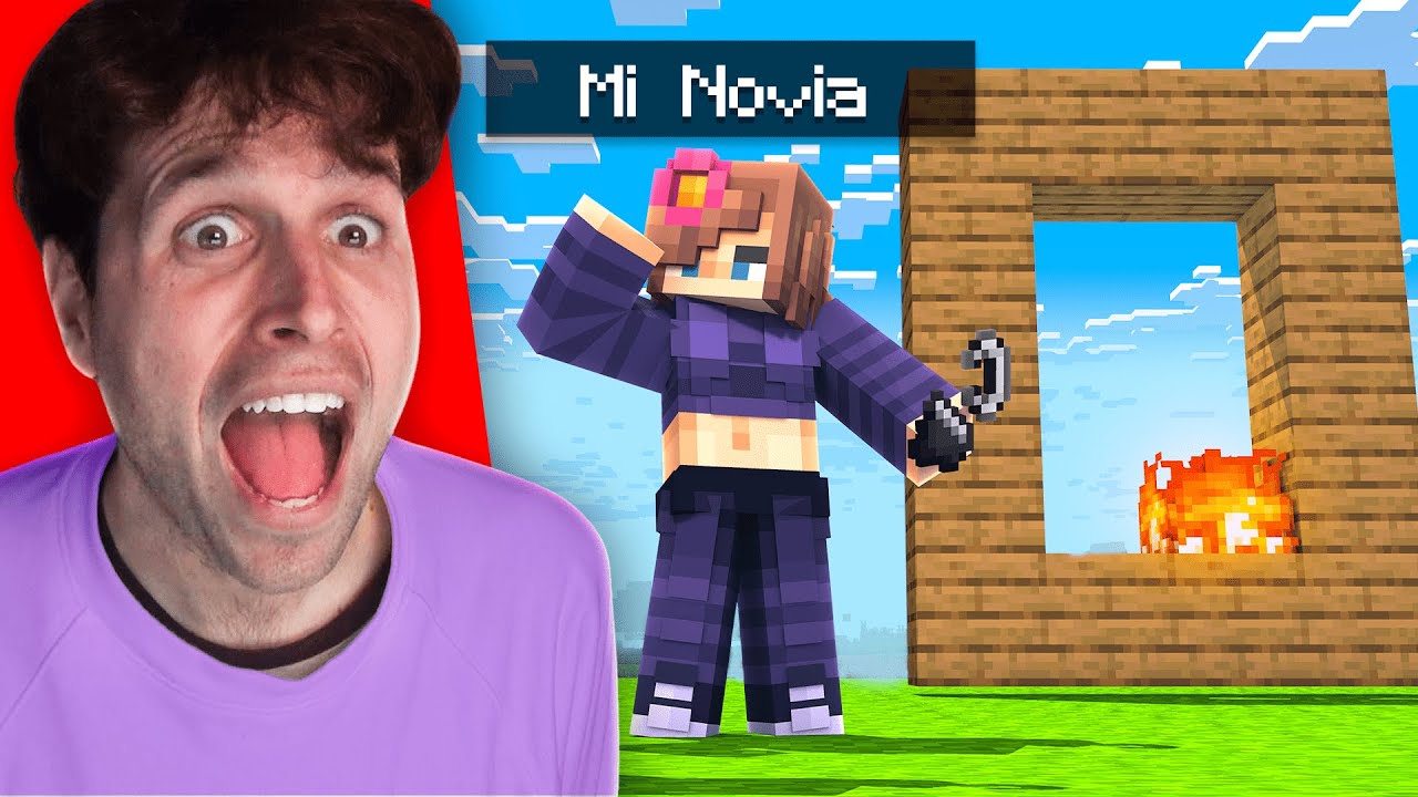MI NOVIA JUEGA MINECRAFT POR PRIMERA VEZ!