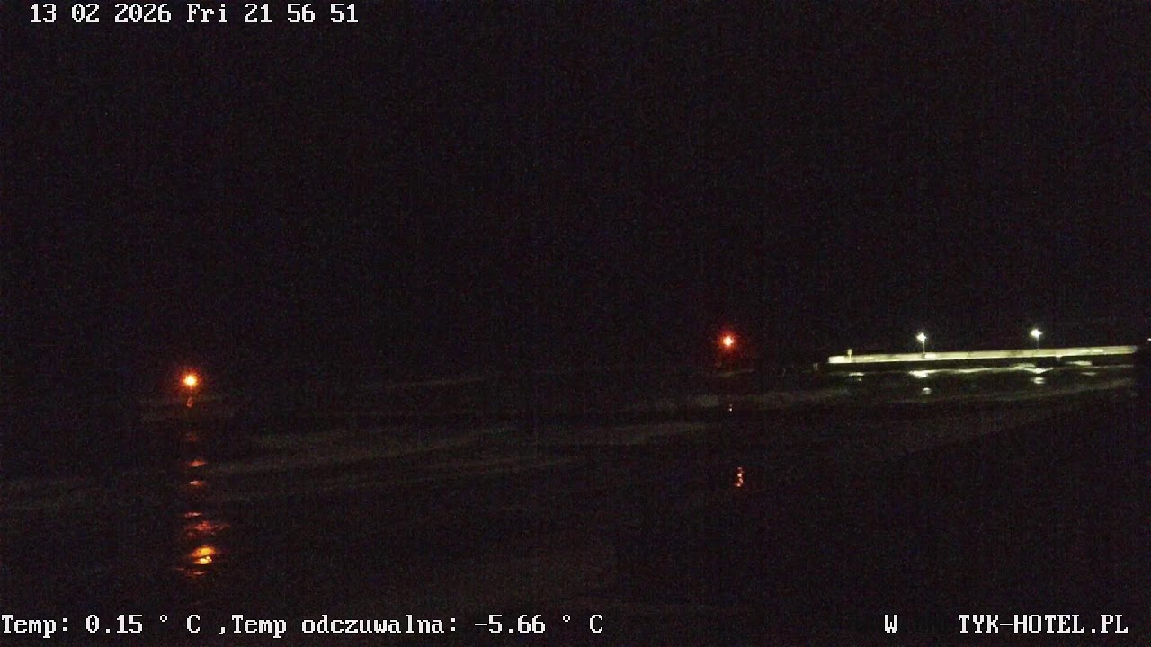 Live Webcam Niechorze - Widok na Bałtyk i falochrony