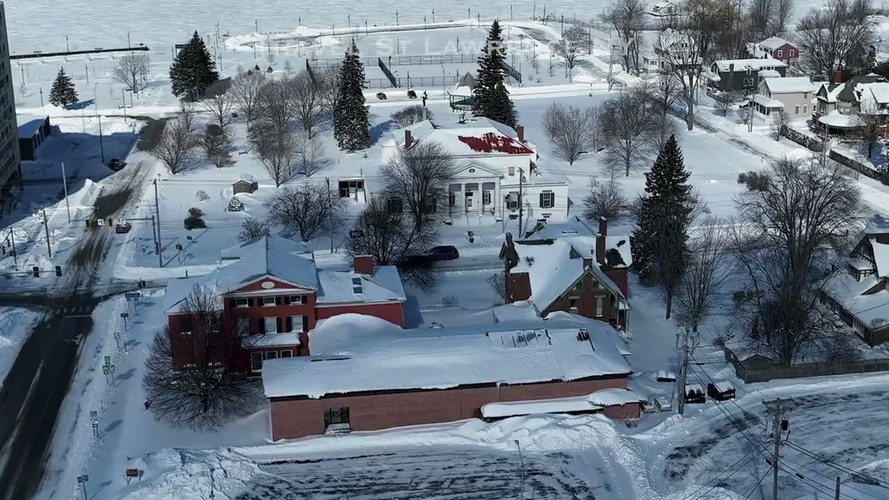 A Post Blizzard Flight Another Ogdensburg, NY. St. Lawrence River.