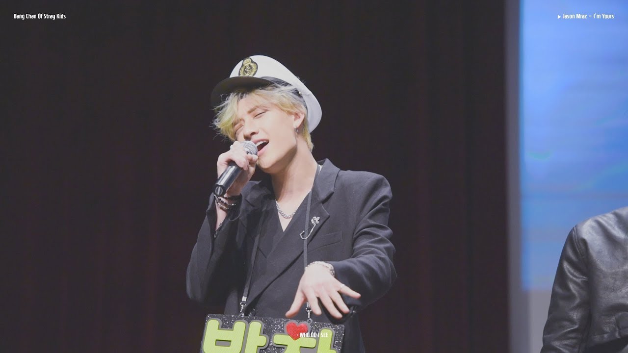 181101 스트레이 키즈 Stray Kids 종로 팬사인회 / 방찬 BangChan - I'm Yours (Jason Mraz)