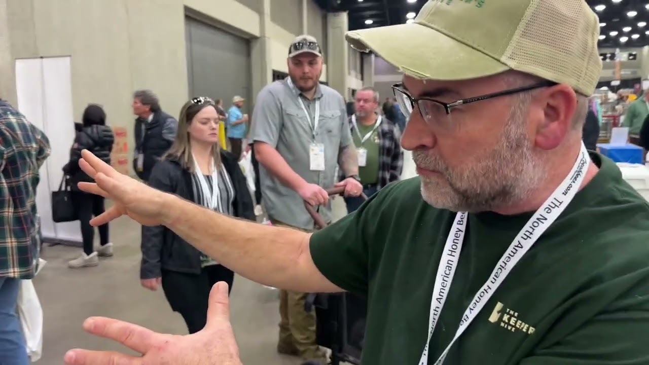 NAHBE - George Datto demonstrates the Keeper’s Hive. 
