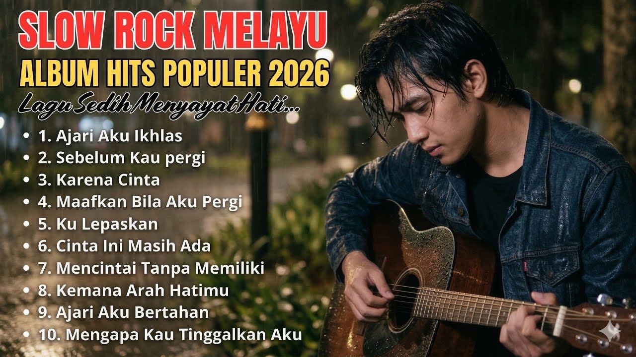 KUMPULAN LAGU SEDIH MENYAYAT HATI - SLOW ROCK MELAYU TERBARU 2026 / Lagu Pop Minang / Slow Melayu🎶