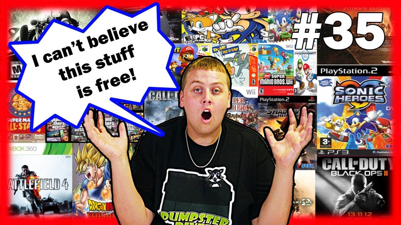 How To Get Free Games From Gamestop! Dumpster Diving! Night 35