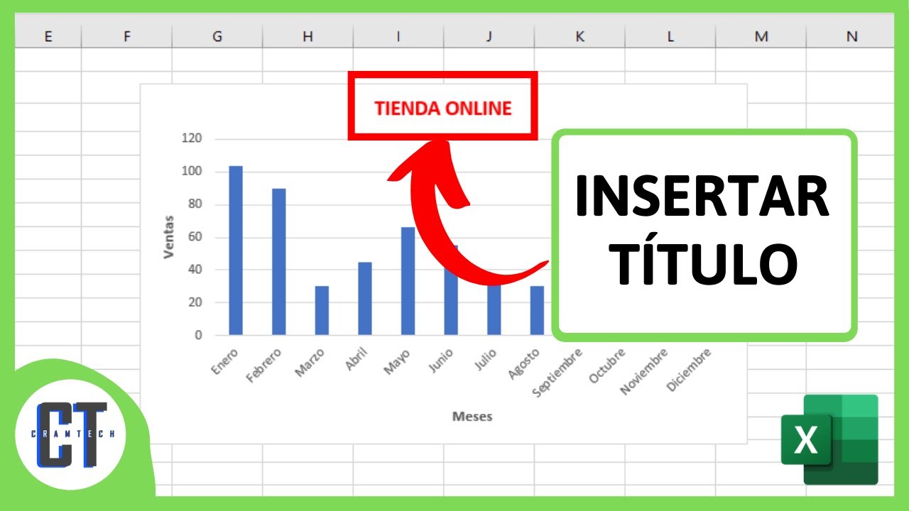 Como AGREGAR un TITULO a un GRAFICO de Excel