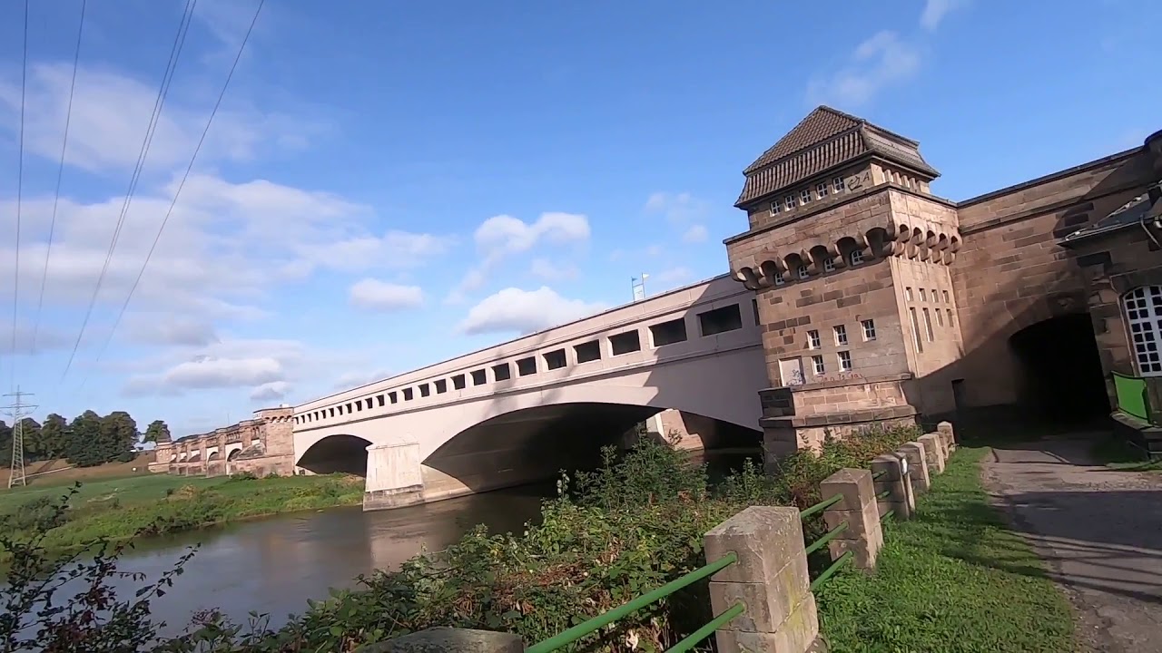 Wasserstraßenkreuz Minden Weserschleuse Mittellandkanal