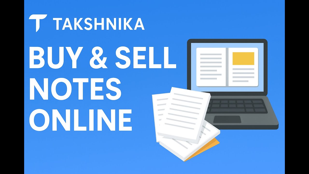 🚀 Takshnika &ndash; India&rsquo;s First Student Marketplace to Sell & Buy Notes Online 📚 | Launching Now
