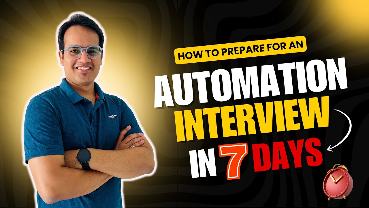 Get Ready for Automation Testing Interview in Just 7 Days | Automation Testing Interview Tips