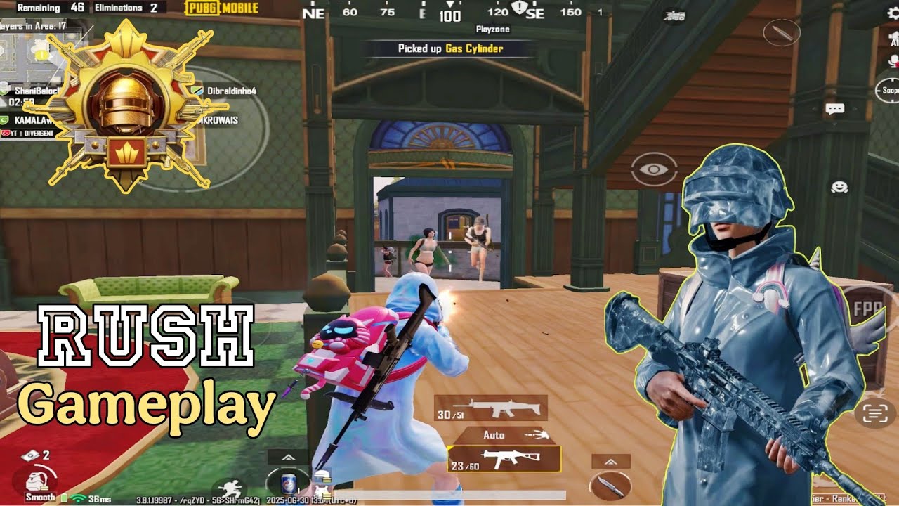🔥 PUBG Mobile Rush Gameplay – Fast Push, Intense Squad Wipe! 💥🎯