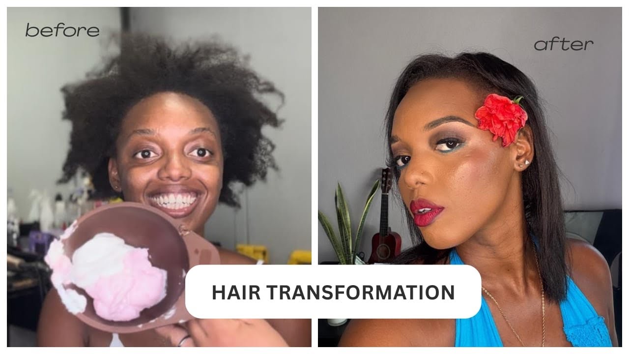  10 Years Natural, I finally Relaxed My 4C Hair | Emotional Hair Transformation & Embracing Change