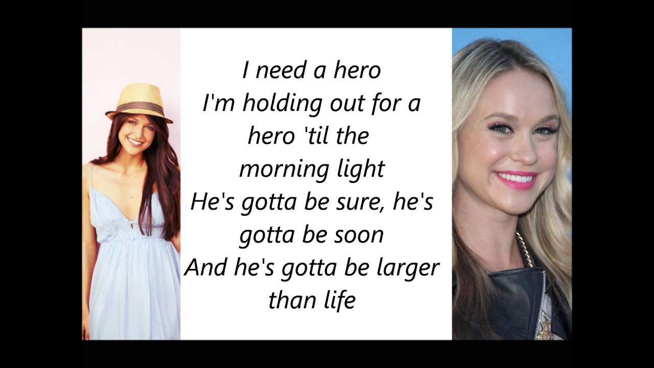 Glee - Holding Out For A Hero Lyrics