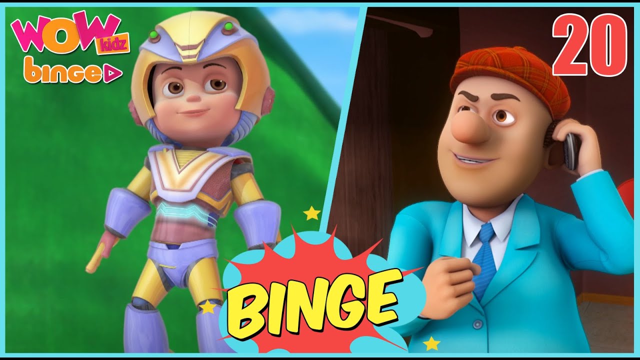 VIR THE ROBOT BOY & CHACHA BHATIJA in 1 video | Compilation 20 | Wow Kidz Binge