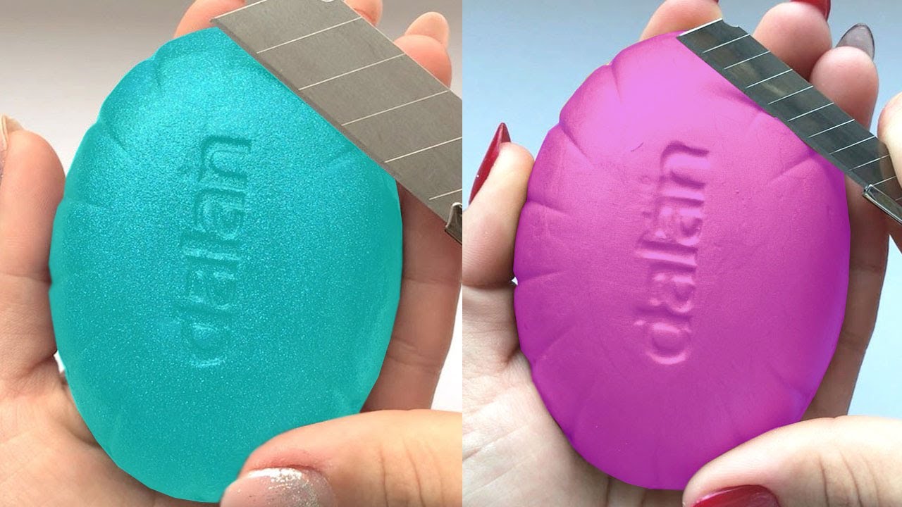 Cutting Dry Soap ASMR. Compilation Set. Soothing cutting soap for Relaxation