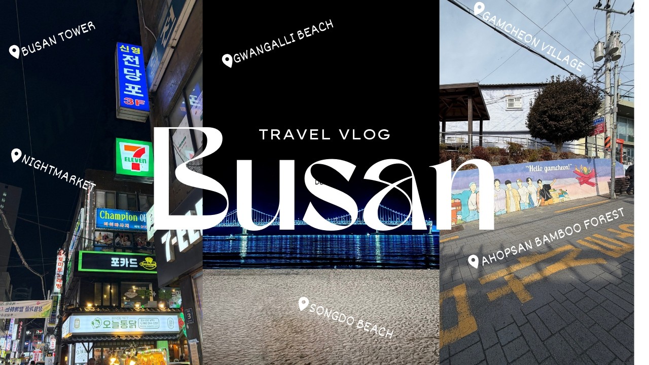 Busan adventures EP.2 drone show, night markets, and more city exploring!