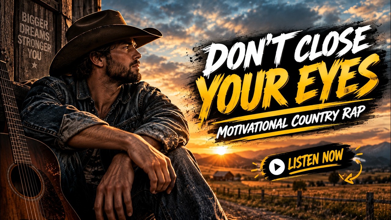 Don’t Close Your Eyes – Motivational Country Rap Song | Stay Awake