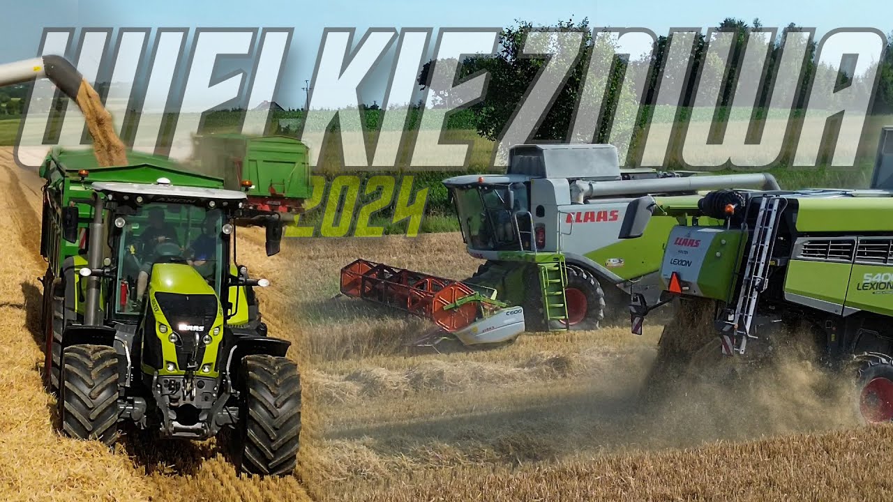 ✩ 🇵🇱MEGA ŻNIWA Z DZIEWCZYNAMI! ✩ FIRMA „HADAM”! ✩ 5 CLAAS'ÓW NA JEDNYM POLU!✩ LEXION 5400 & 650✩