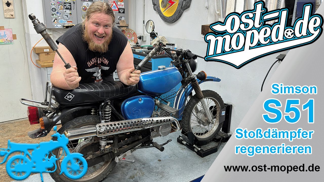 Simson S51 | Stoßdämpfer regenerieren | ost-moped.de