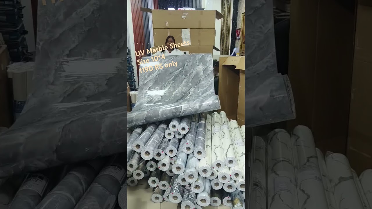 UV pvc marble sheets 3mm Self adhesive 1190rs box to box order now 7973543317..#shortvideo