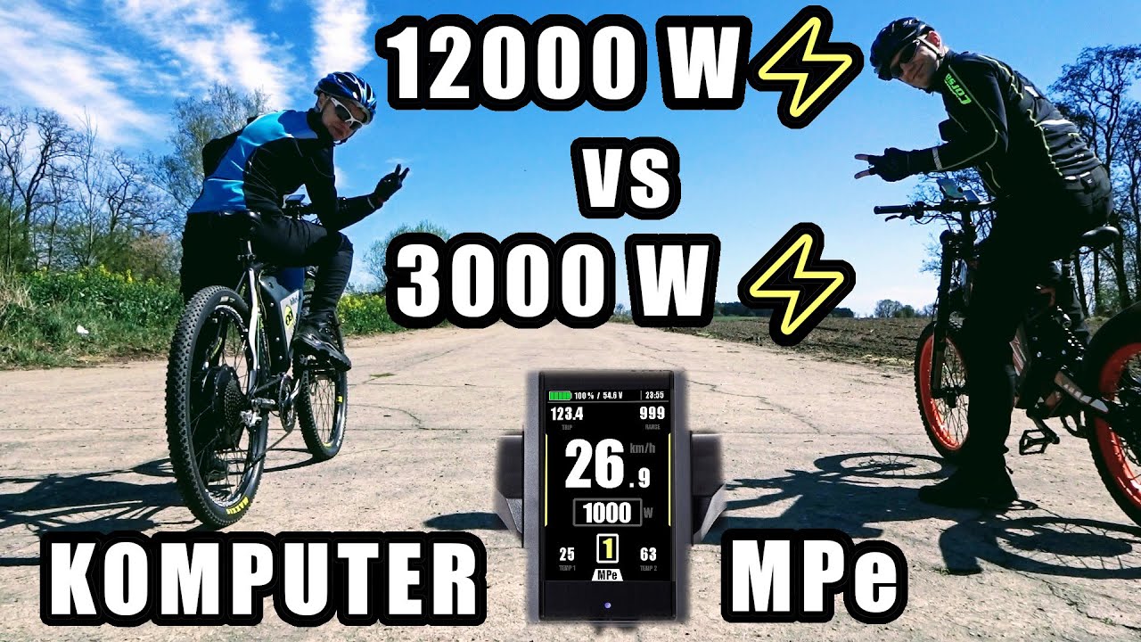 Bestia e-bike 12000W⚡️ vs 3000W⚡️ + komputer MPe (V6)
