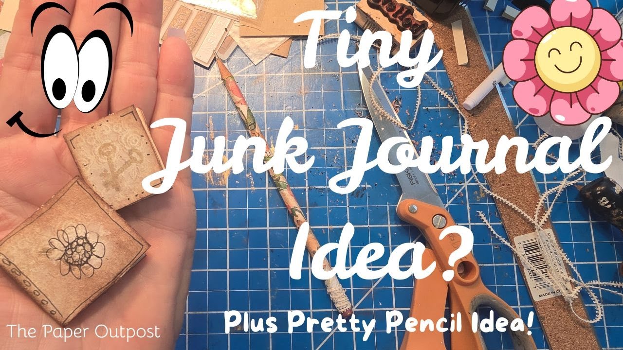 TINY One-Inch Junk Journal? Plus Easy Pretty Journal Pencil Idea Beginner friendly The Paper Outpost