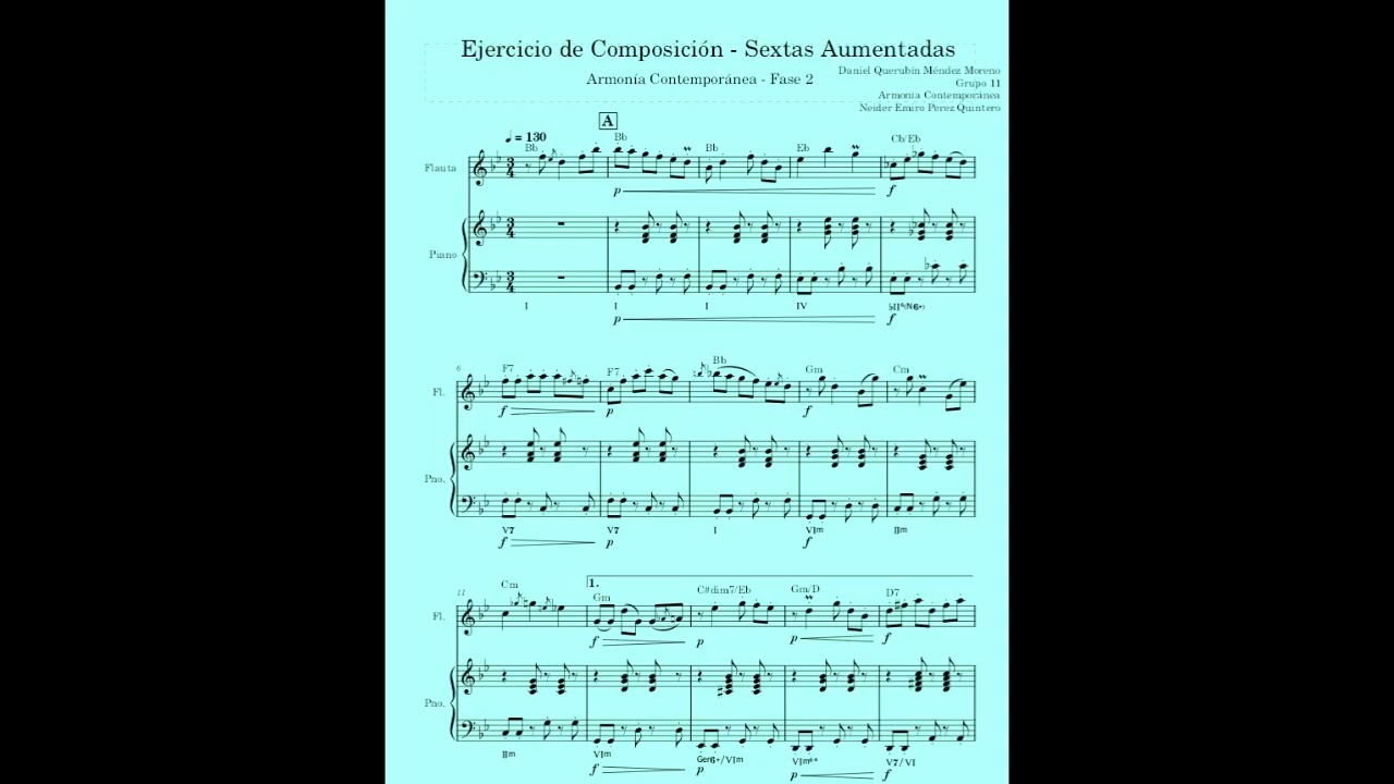 Daniel Méndez | Audio de Composición de Sextas Aumentadas