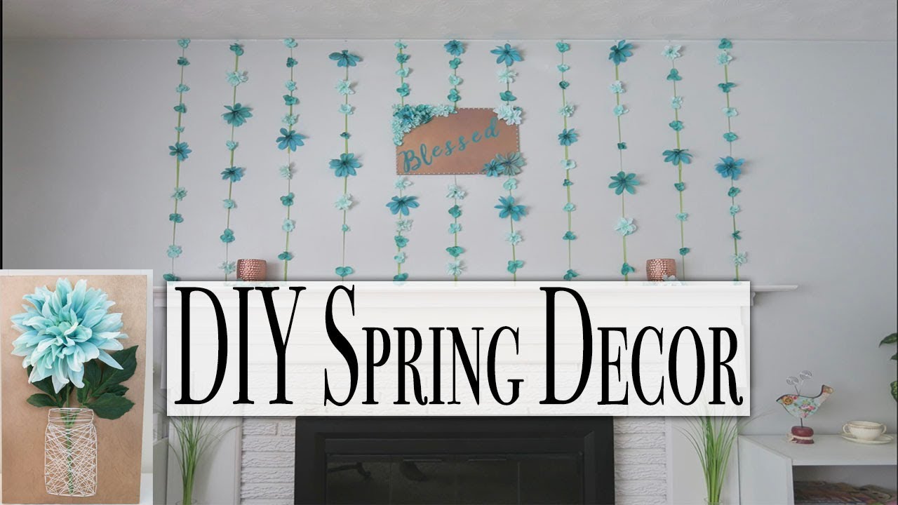 DIY Spring Decor ~ Mantel Decor ~ String Art Tutorial