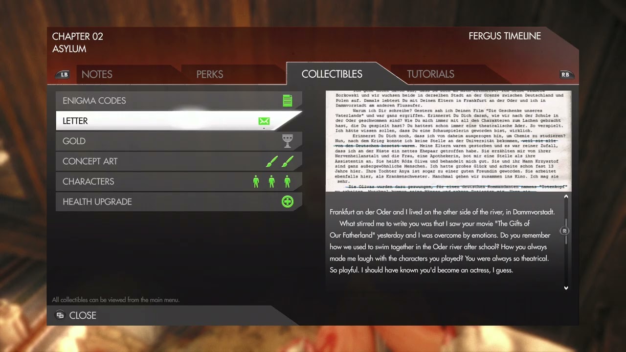 WOLFENSTEIN: THE NEW ORDER (SOFIA’S LETTER)[XSX]{4K60SDR}