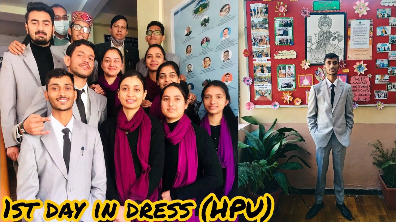 1st day in dress HPU (B.Ed) || Department of Education HPU shimla ❤️😊