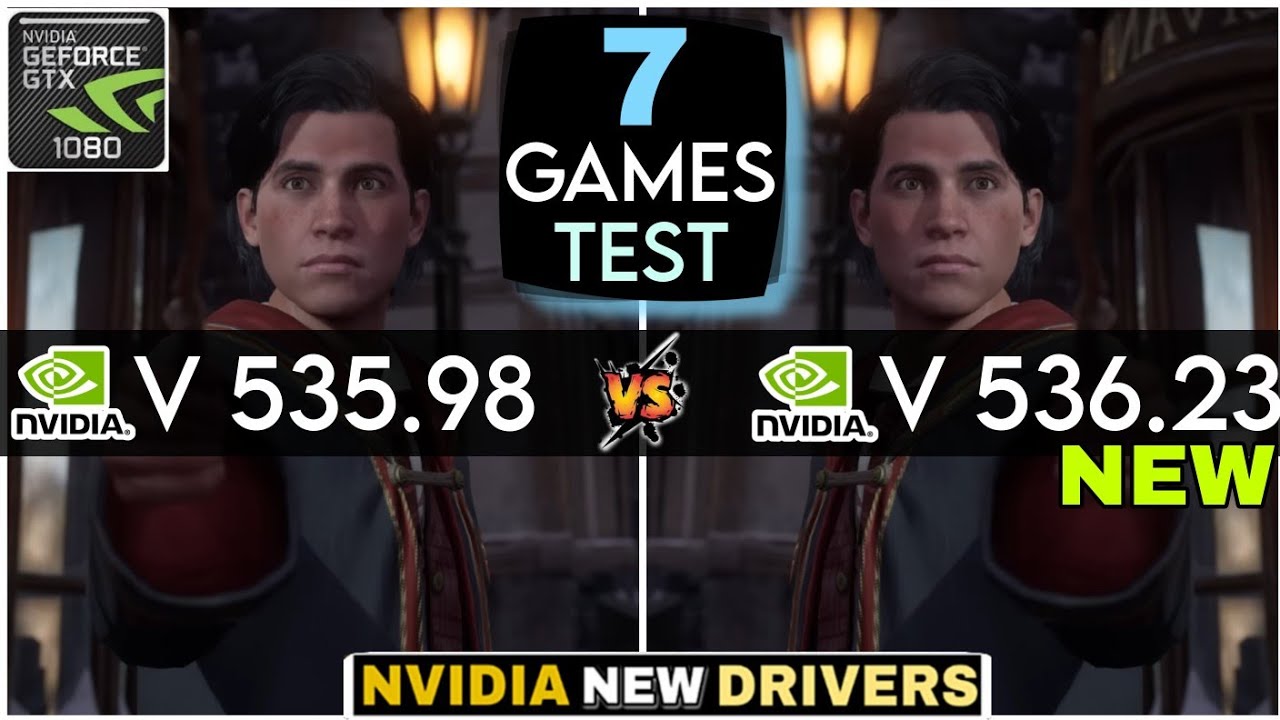 Nvidia Drivers (535.98 vs 536.23) | Nvidia 536.23 New Update | 7 Games Test | f.t. GTX 1080