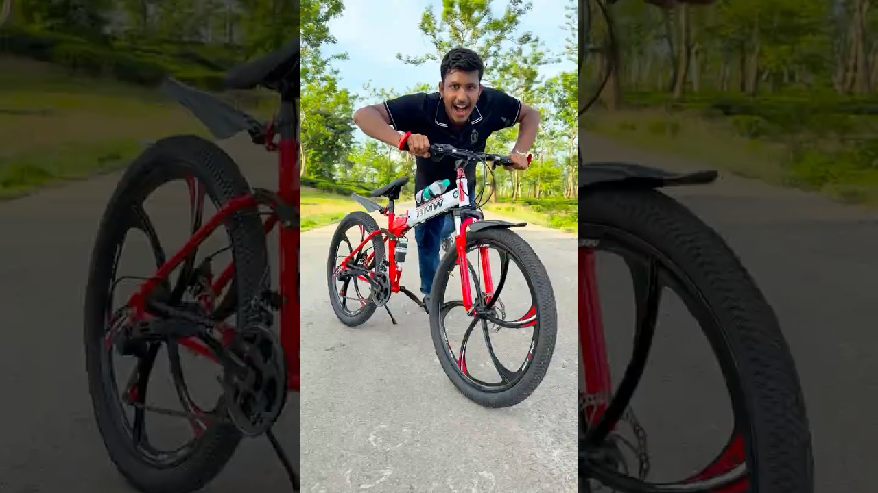 New BMW Folding Cycle Red Colour Fitting