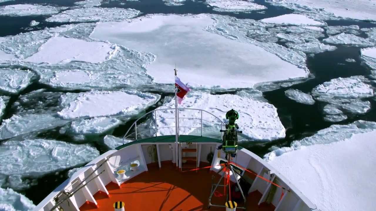 冬の北海道をストリートビュー