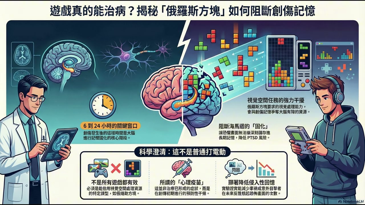 「俄羅斯方塊」能作為創傷後壓力症候群 PTSD 的疫苗