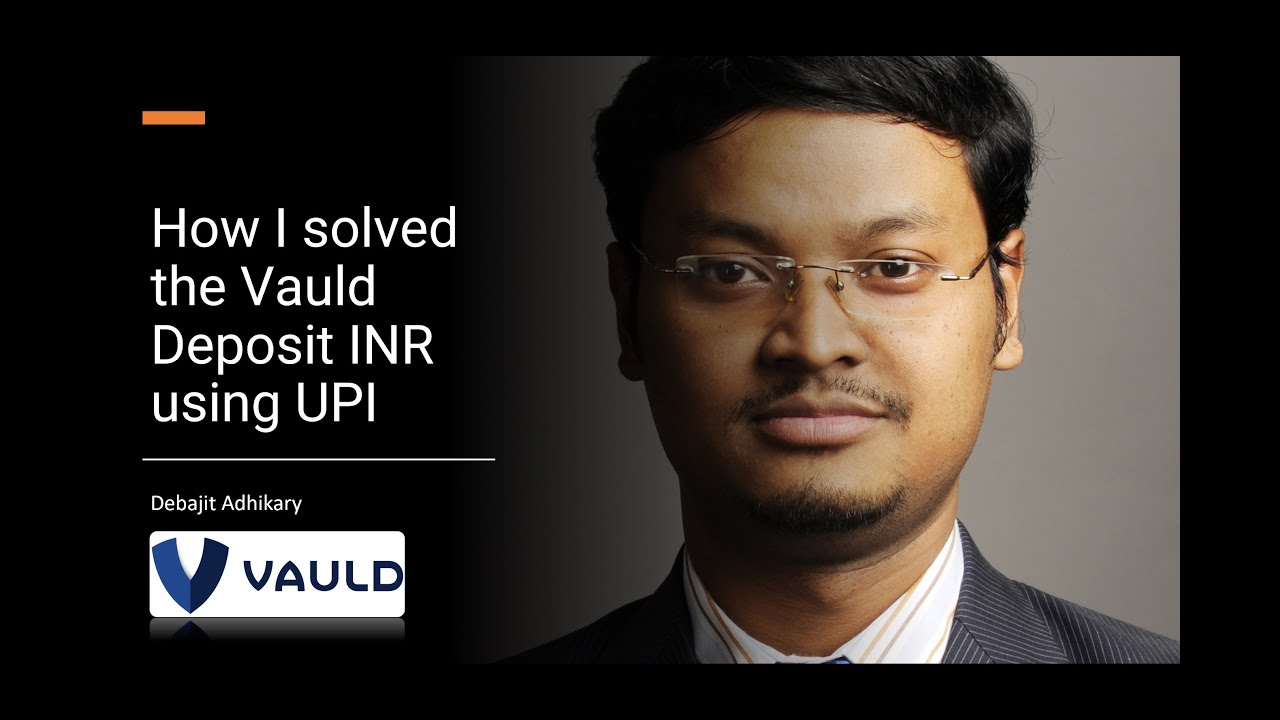 How I solved the Vauld Deposit INR using UPI?