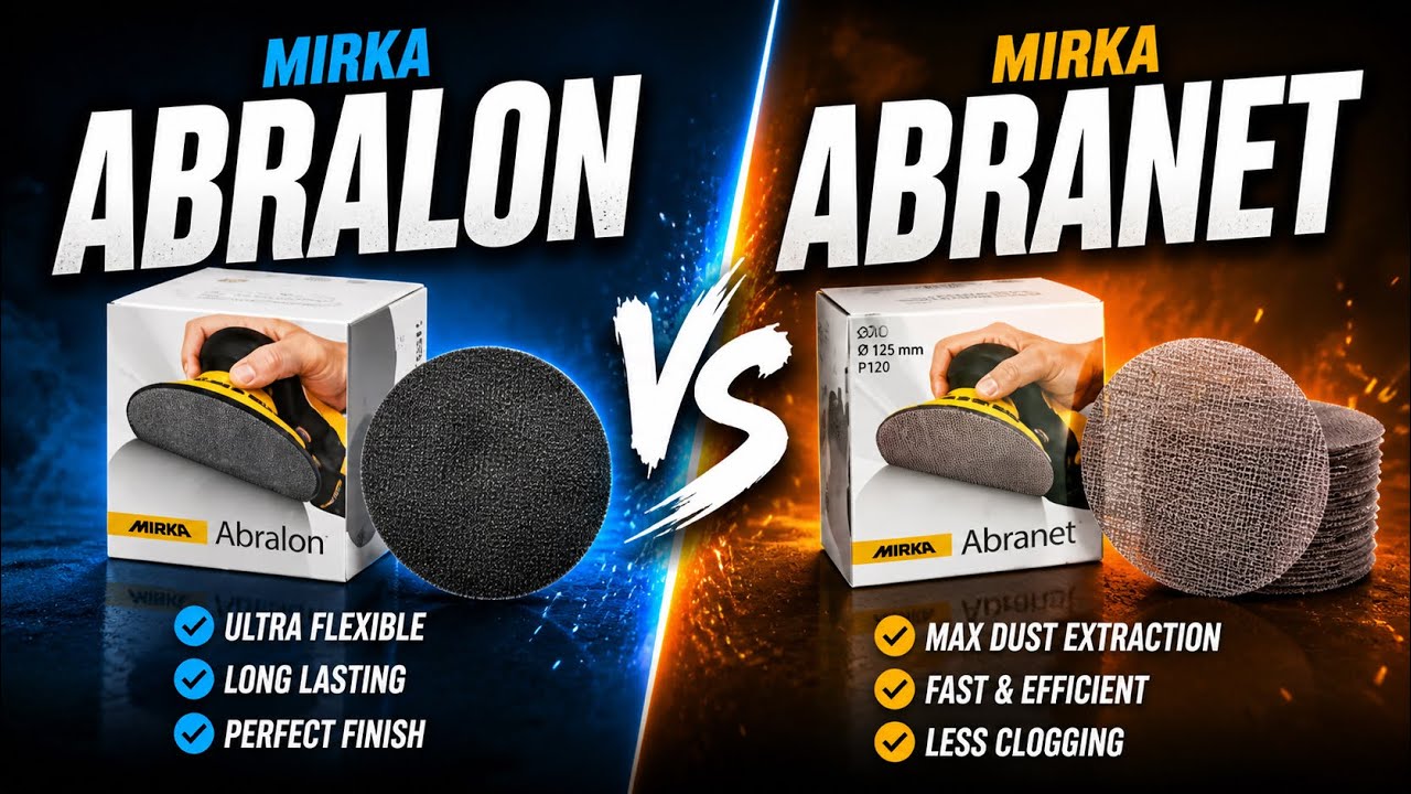 Mirka Abralon vs Mirka Abranet | Wet & Dry Sanding