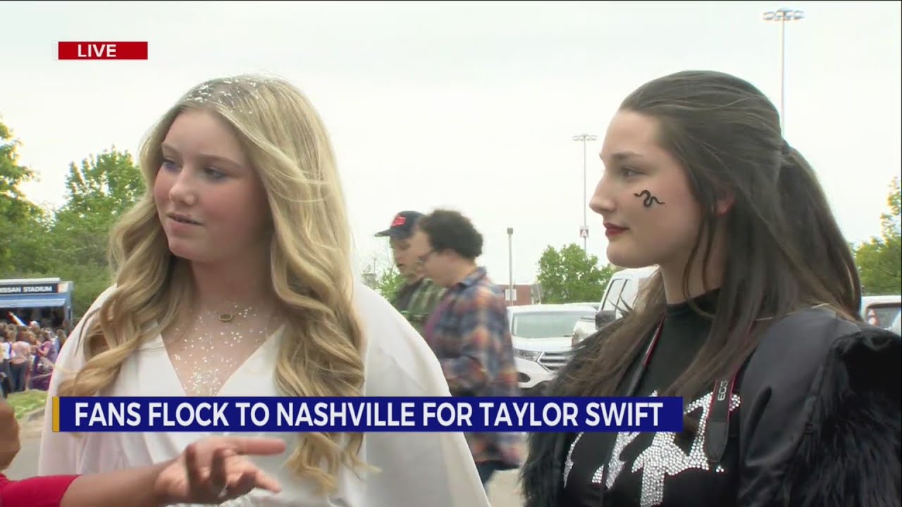 Fans flock to Nashville to see Taylor Swift