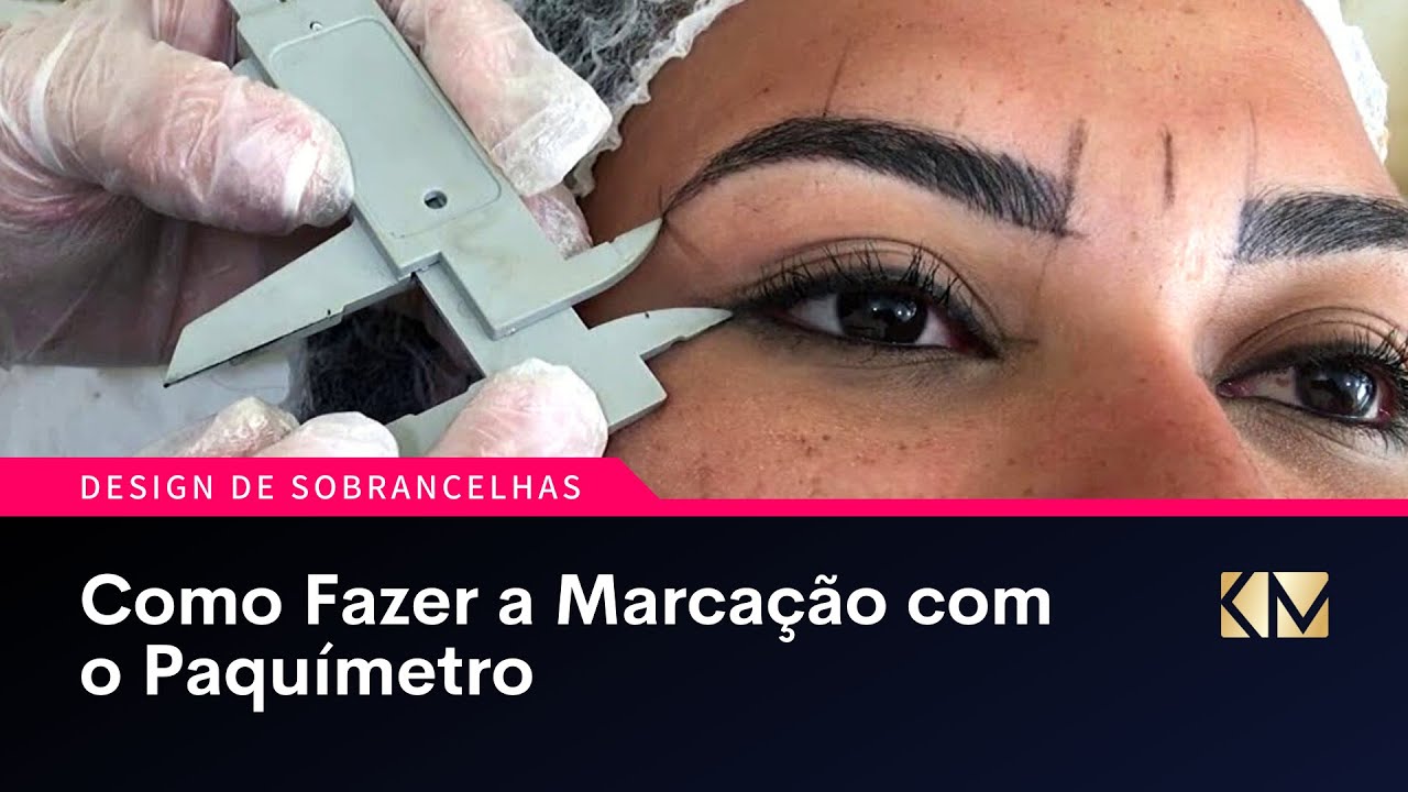 Como fazer Marcação com #Paquímetro | #designdesobrancelhas