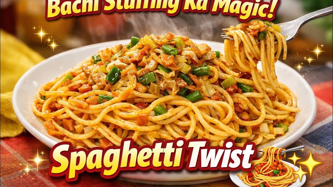 🇪🇸“Spring Roll Ki Bachi Stuffing Se Spaghetti Banayi 🍝🔥 QuickRecipe”🇮🇳