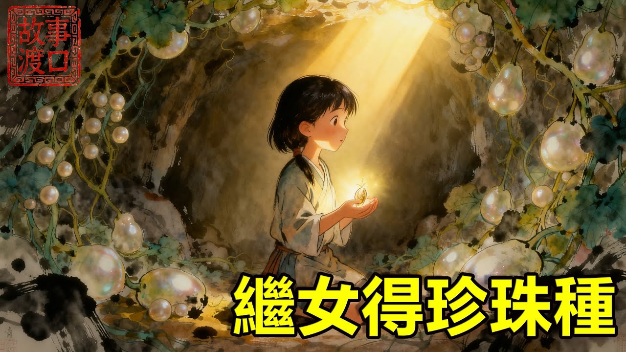 父親去世，繼女被後娘扔進後山，繼女靠野果果腹，卻意外落入“神仙洞府”，得到”神奇稻種”，種下后生成顆粒飽滿的珍珠，回鄉後繼母哭求原諒！【故事渡口】#民間故事 #故事分享 #故事