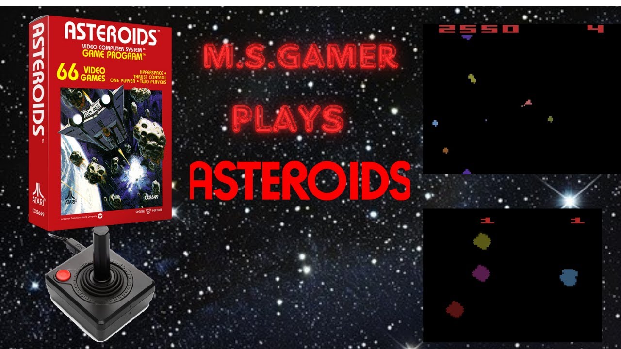 Asteroids on the Atari 2600. Let's Play!